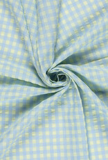 Seersucker - Vichy - Licht Blauw