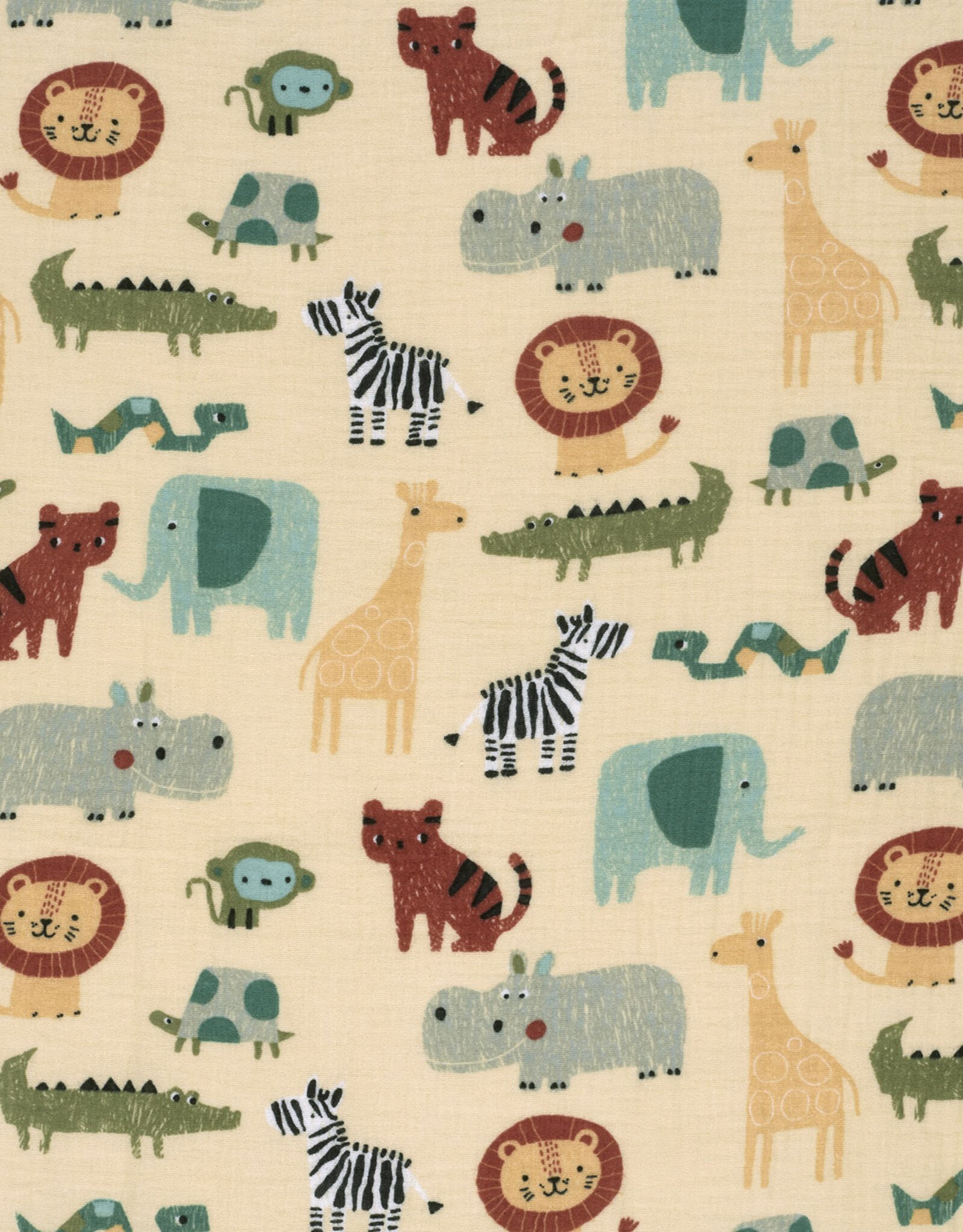 Double Gauze - Happy Zoo