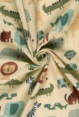 Double Gauze - Happy Zoo