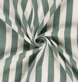 Double Gauze - Stripes Teal
