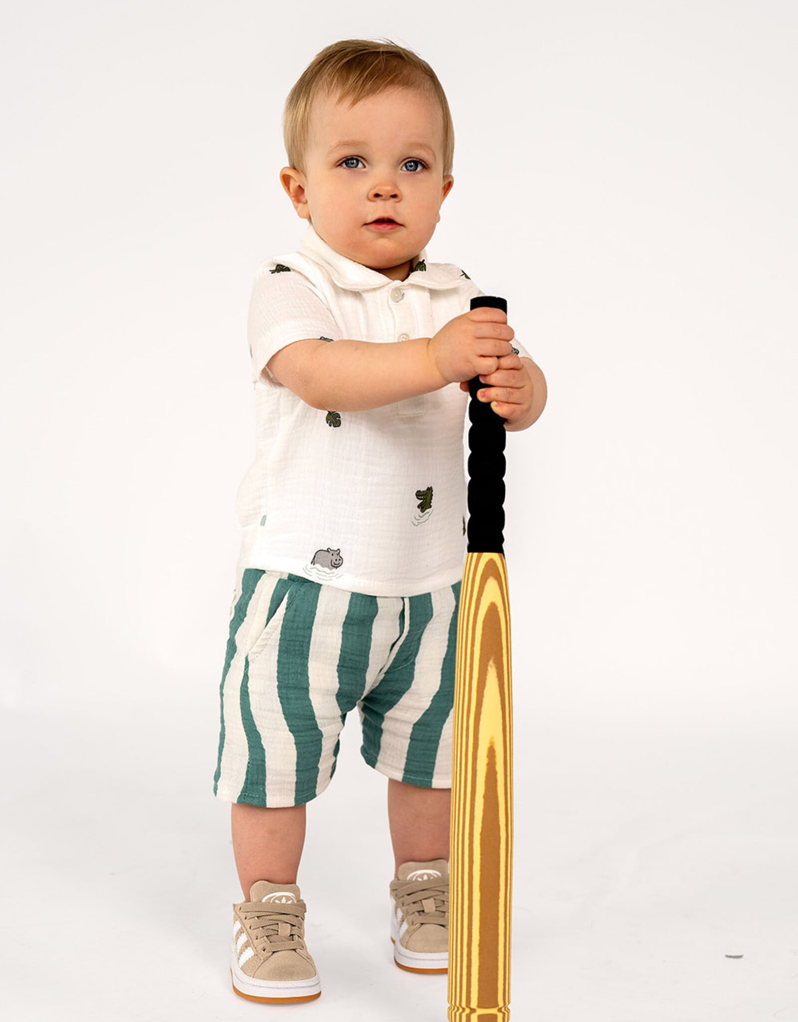 Double Gauze - Stripes Teal