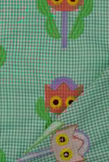 Katoen broderie - Tulip Groen