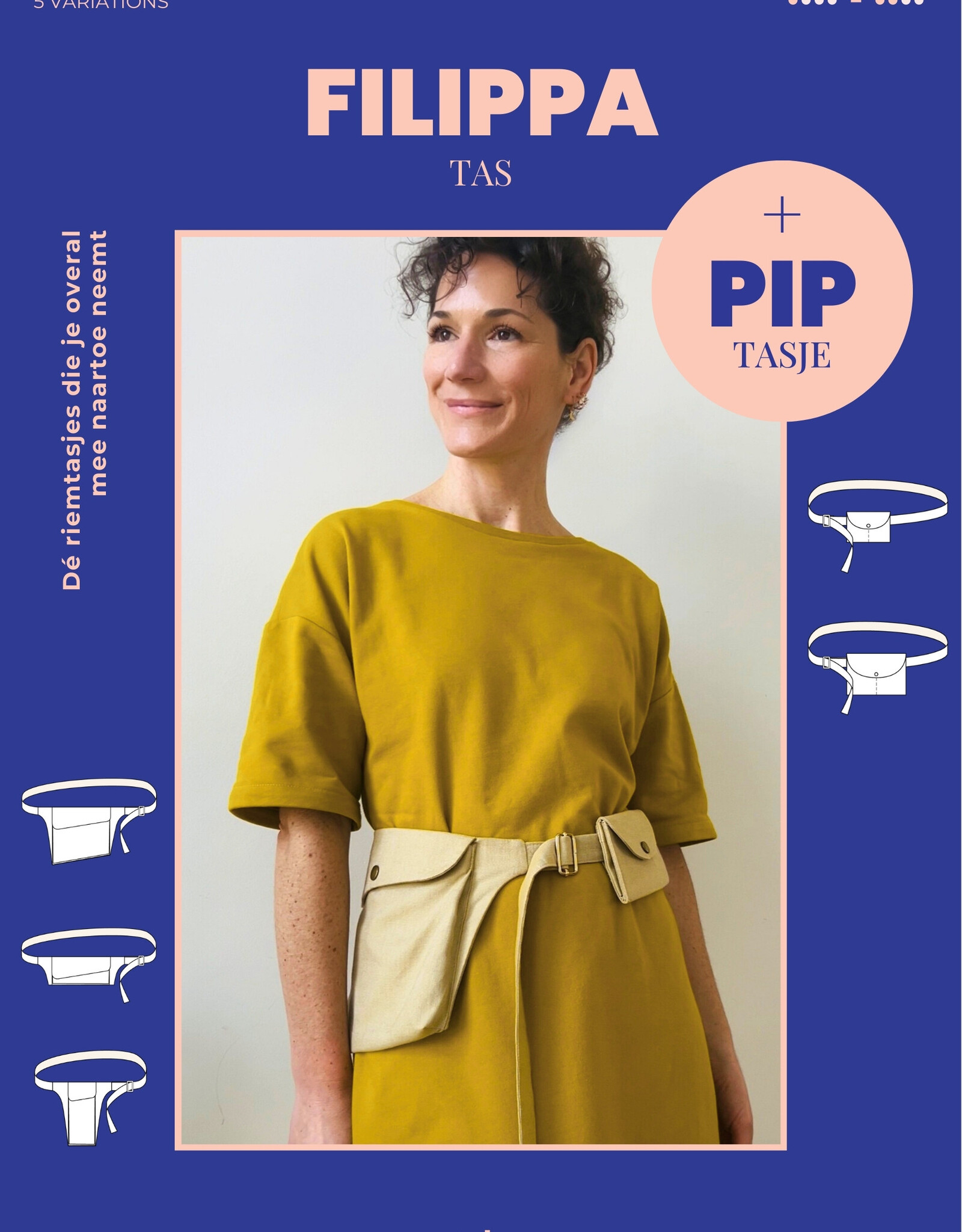 notches Patroon - FILIPPA tas