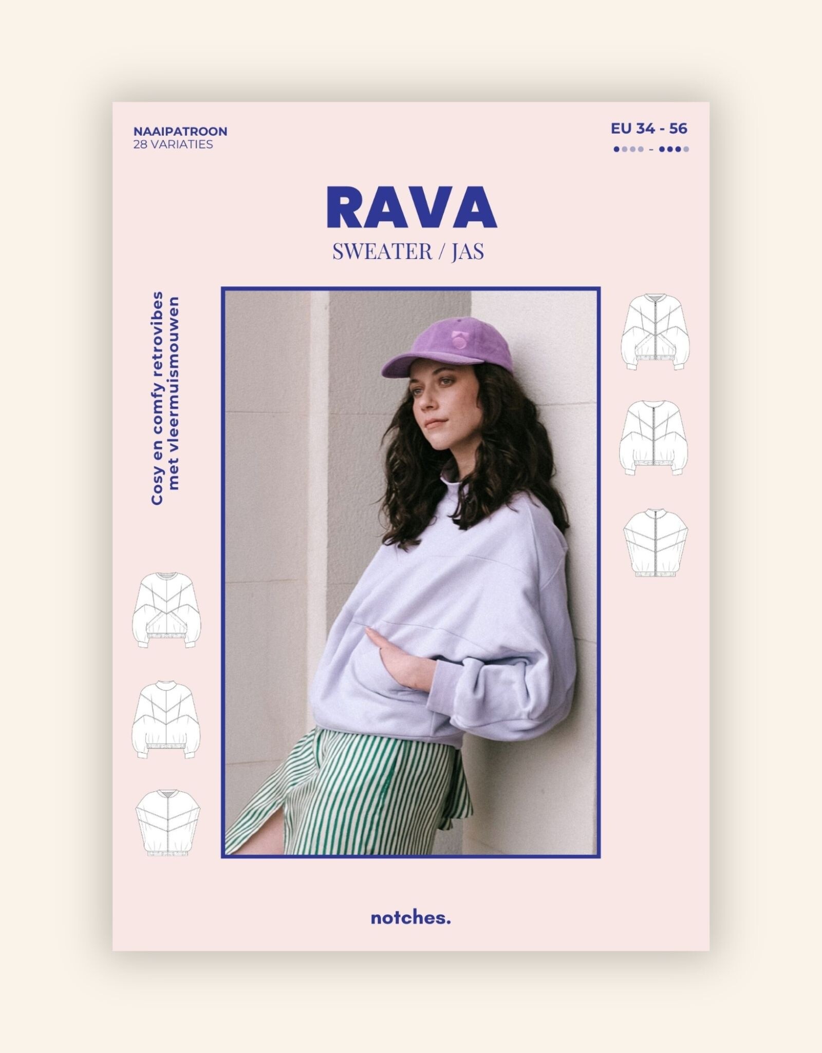 notches Patroon - RAVA jas en sweater
