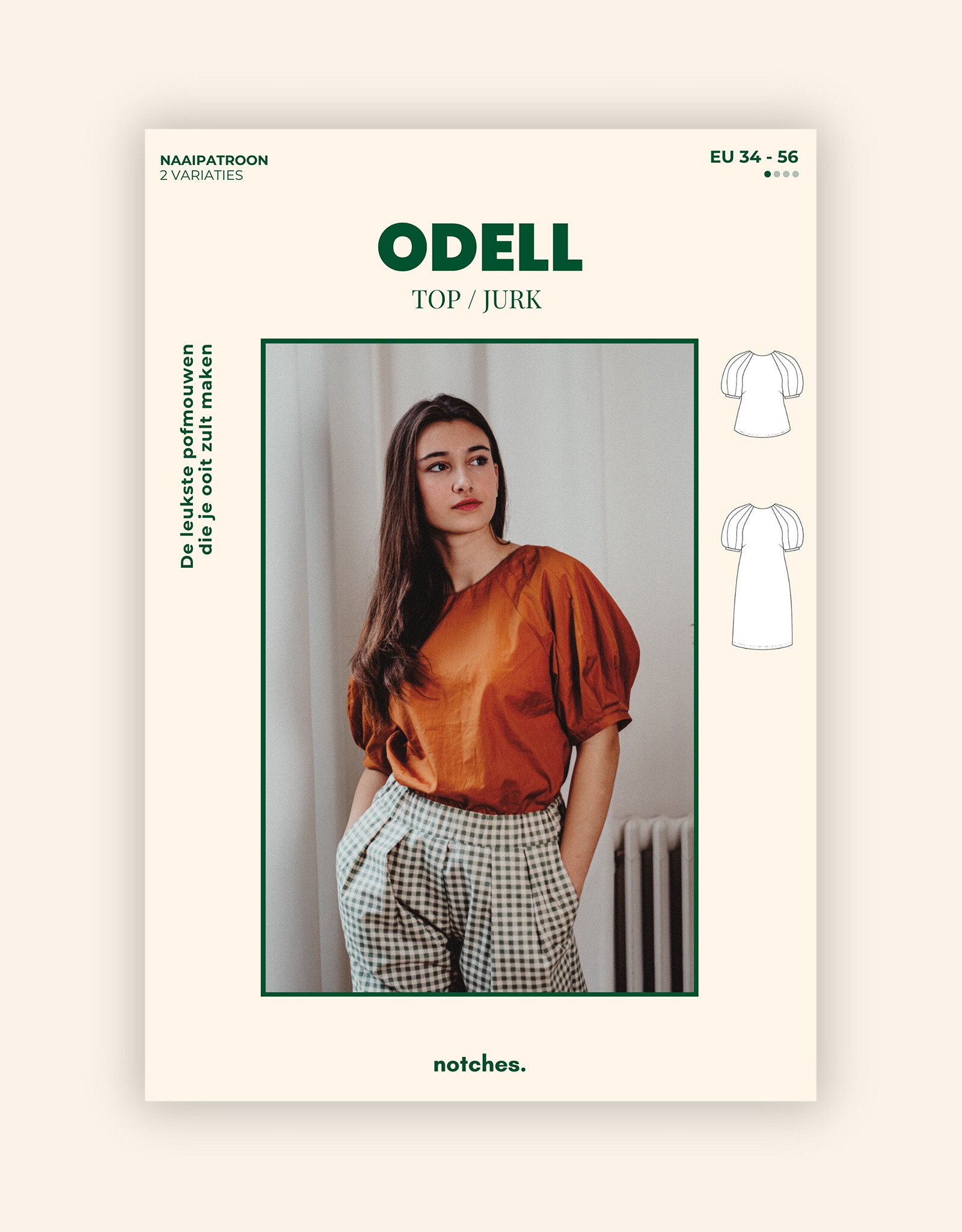 notches Patroon - ODELL Top en Jurk