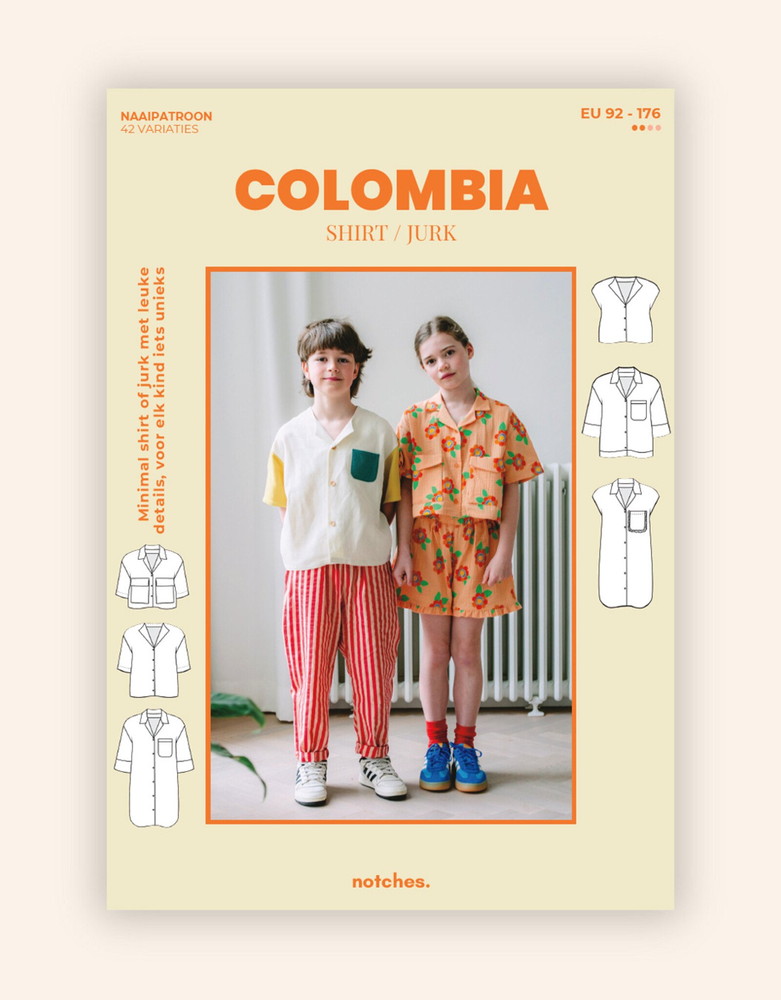 notches Patroon - Colombia kinderhemd