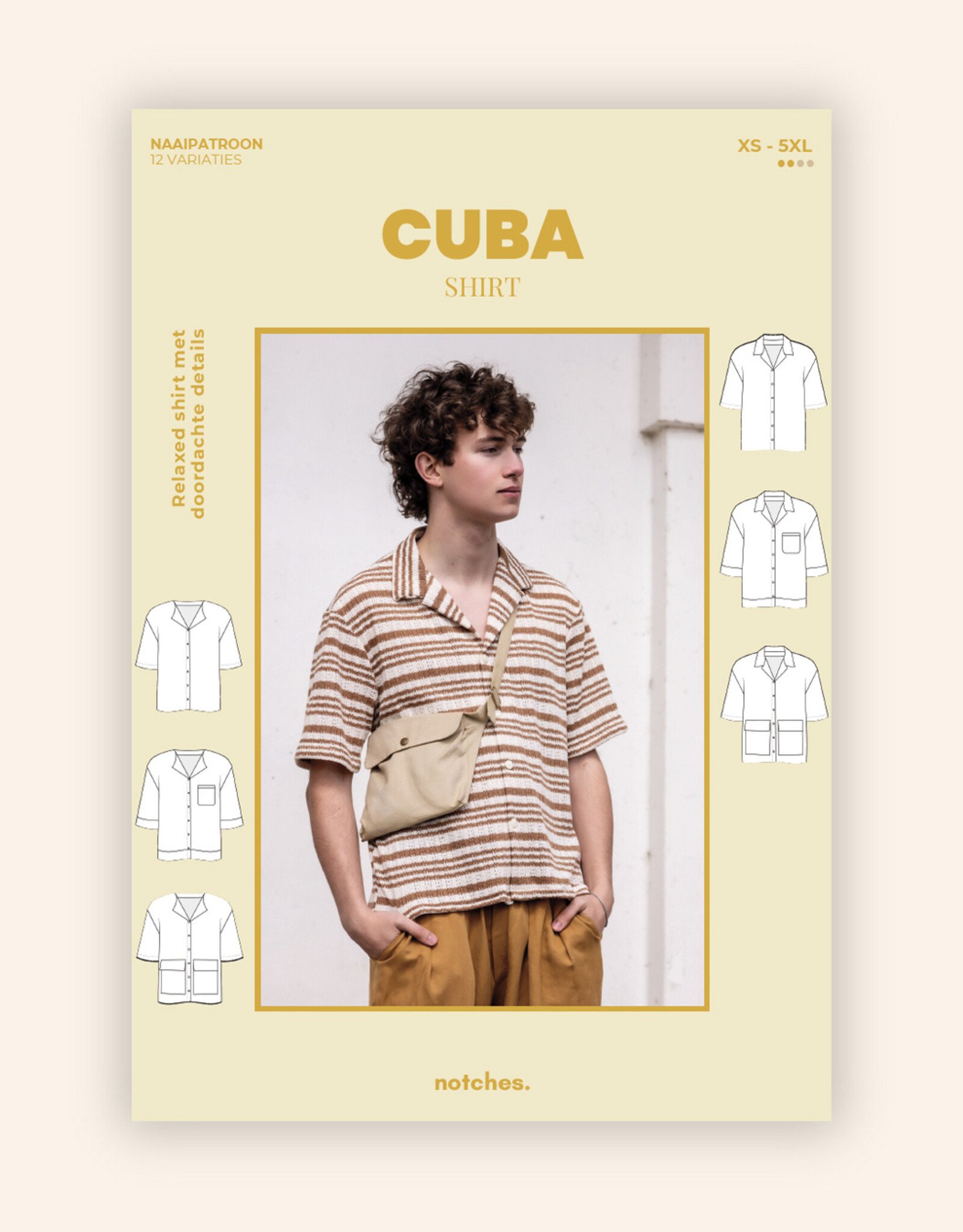 notches Patroon - Cuba Mannenhemd