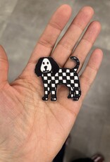Patch - Hond met schaakbord