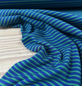 Tricot - Streepjes - Blauw en Groen