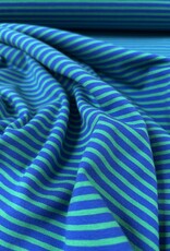 Tricot - Streepjes - Blauw en Groen