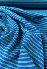Tricot - Streepjes - Blauw en Groen