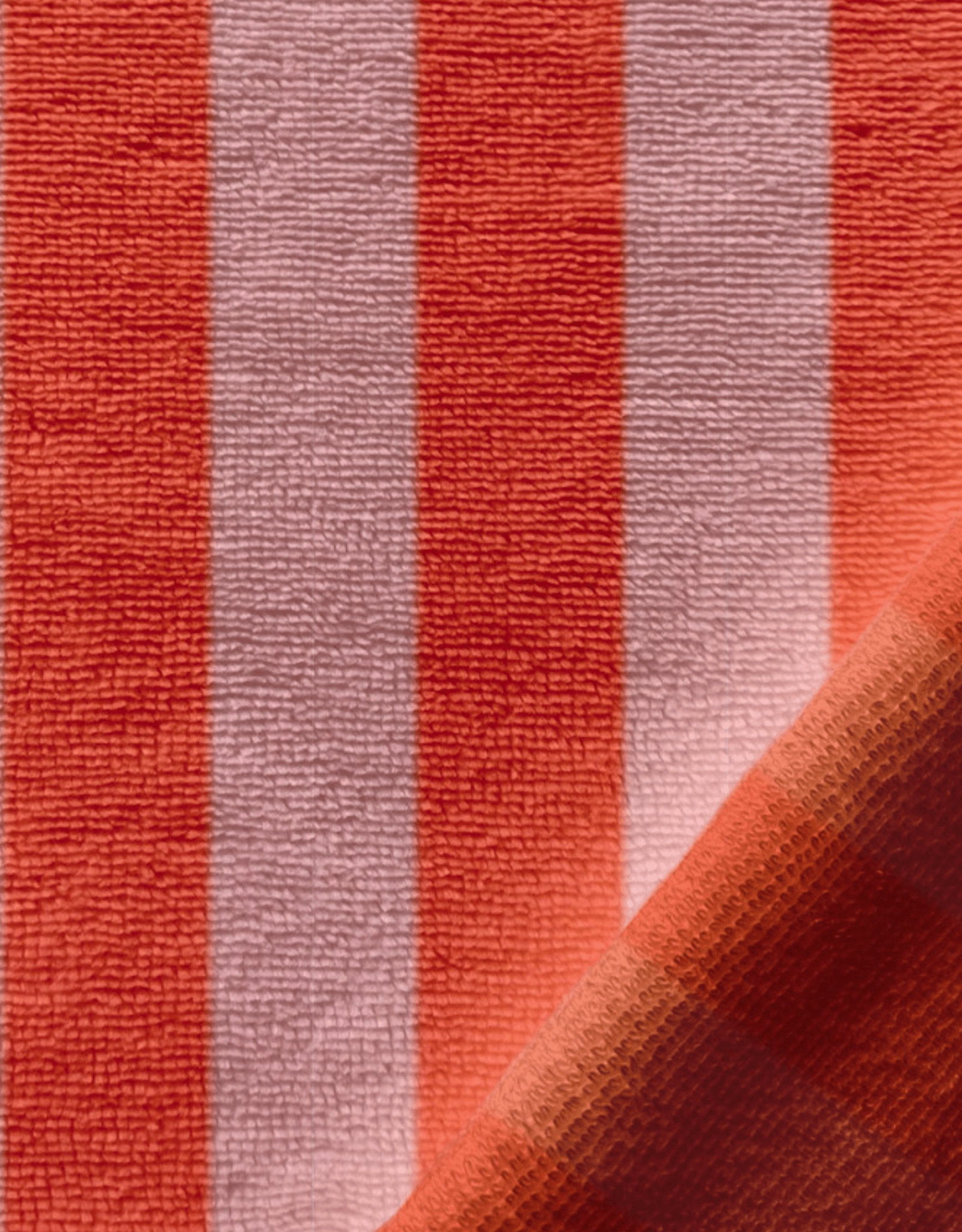 Badstof - Streep - Pink