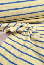 Spons met streep - Botergeel en blauw