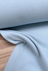 Stevige boordstof met ribbel - Sky Blue