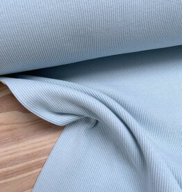 Stevige boordstof met ribbel - Sky Blue