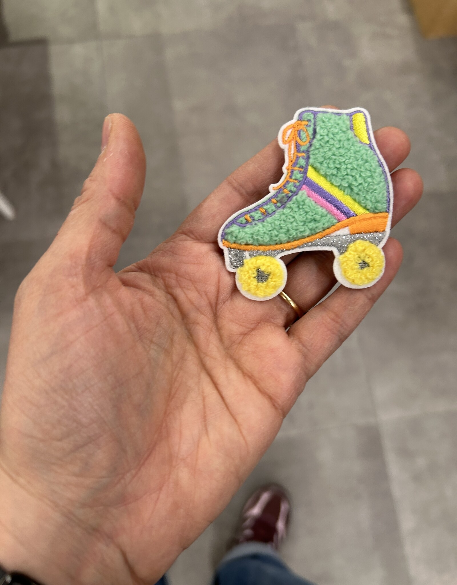 Patch - Rolschaats in pastel