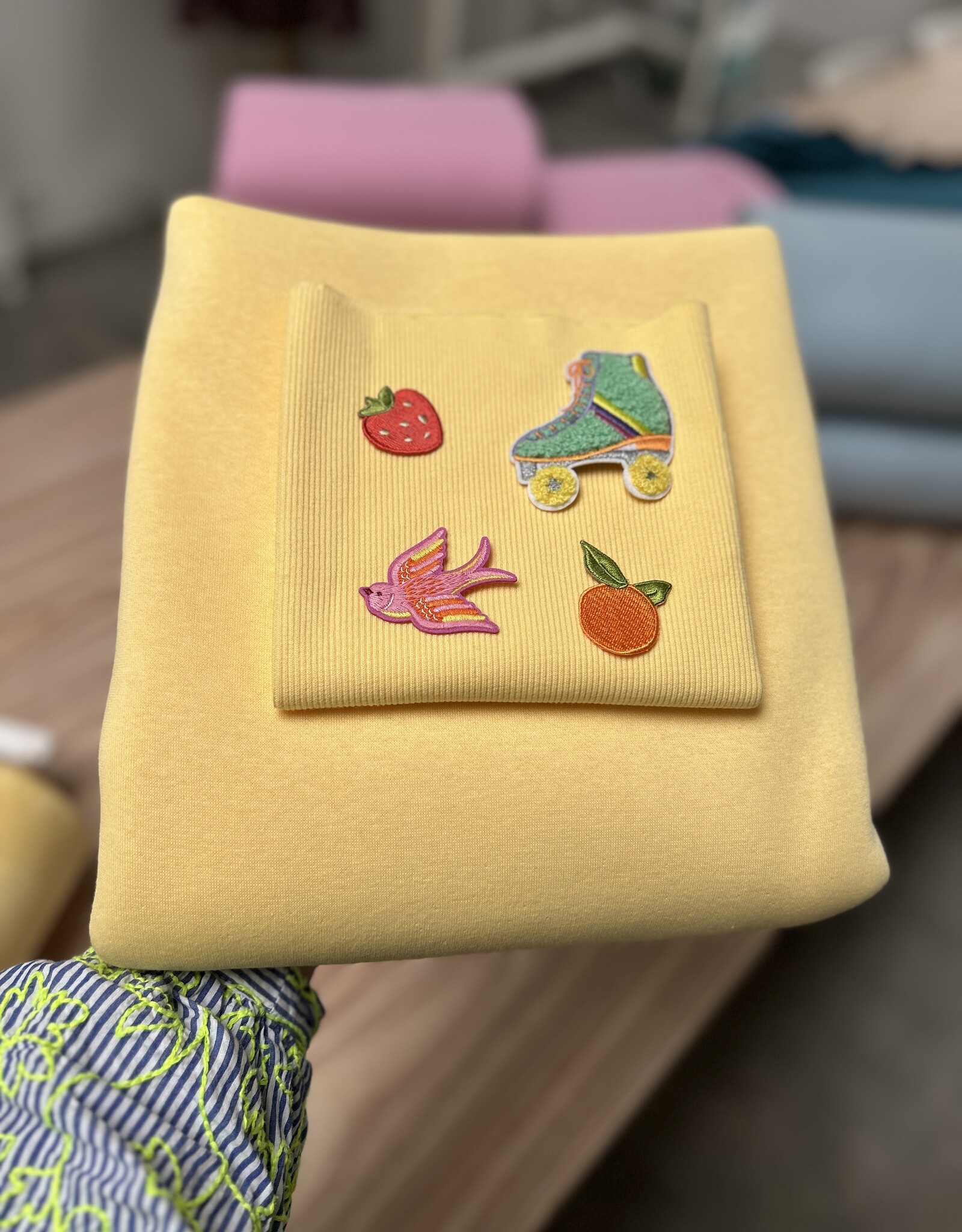 Patch - Rolschaats in pastel