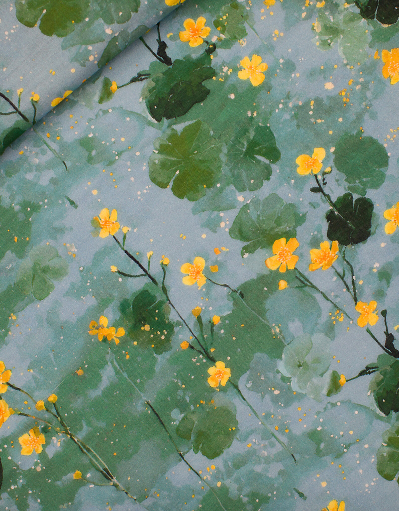 See You at Six Double Gauze - Marsh Marigolds