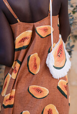 See You at Six Linen Viscose Blend - Papayas