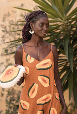 See You at Six Linen Viscose Blend - Papayas