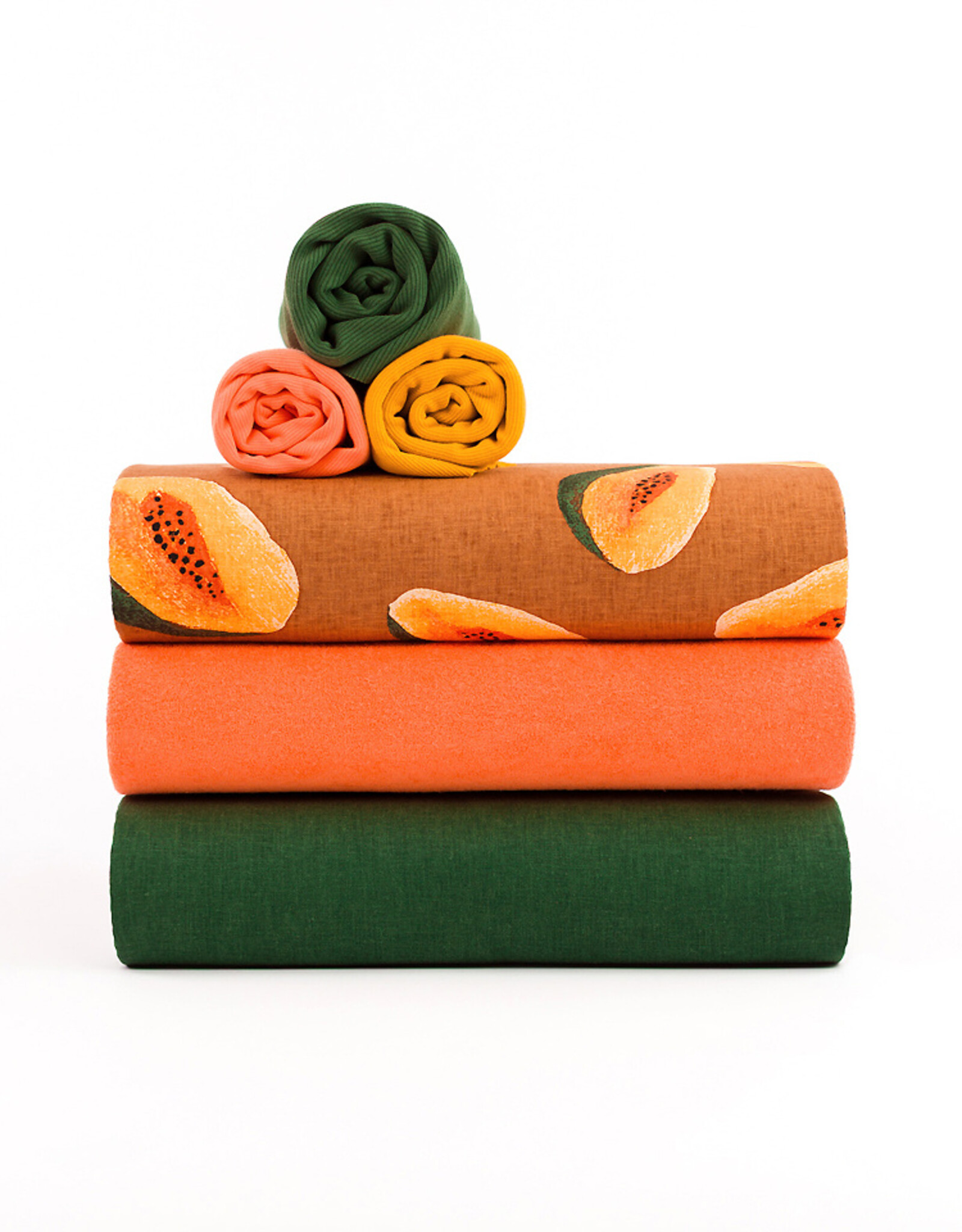 See You at Six Linen Viscose Blend - Papayas