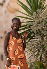 See You at Six Linen Viscose Blend - Papayas
