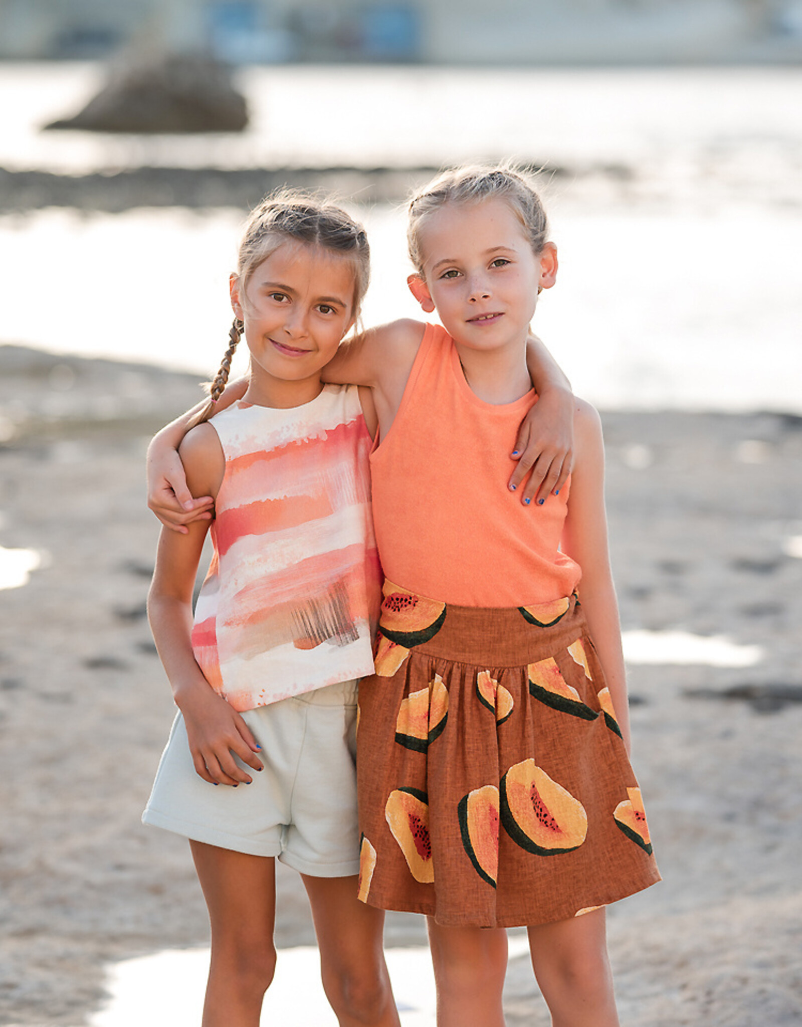 See You at Six Linen Viscose Blend - Papayas