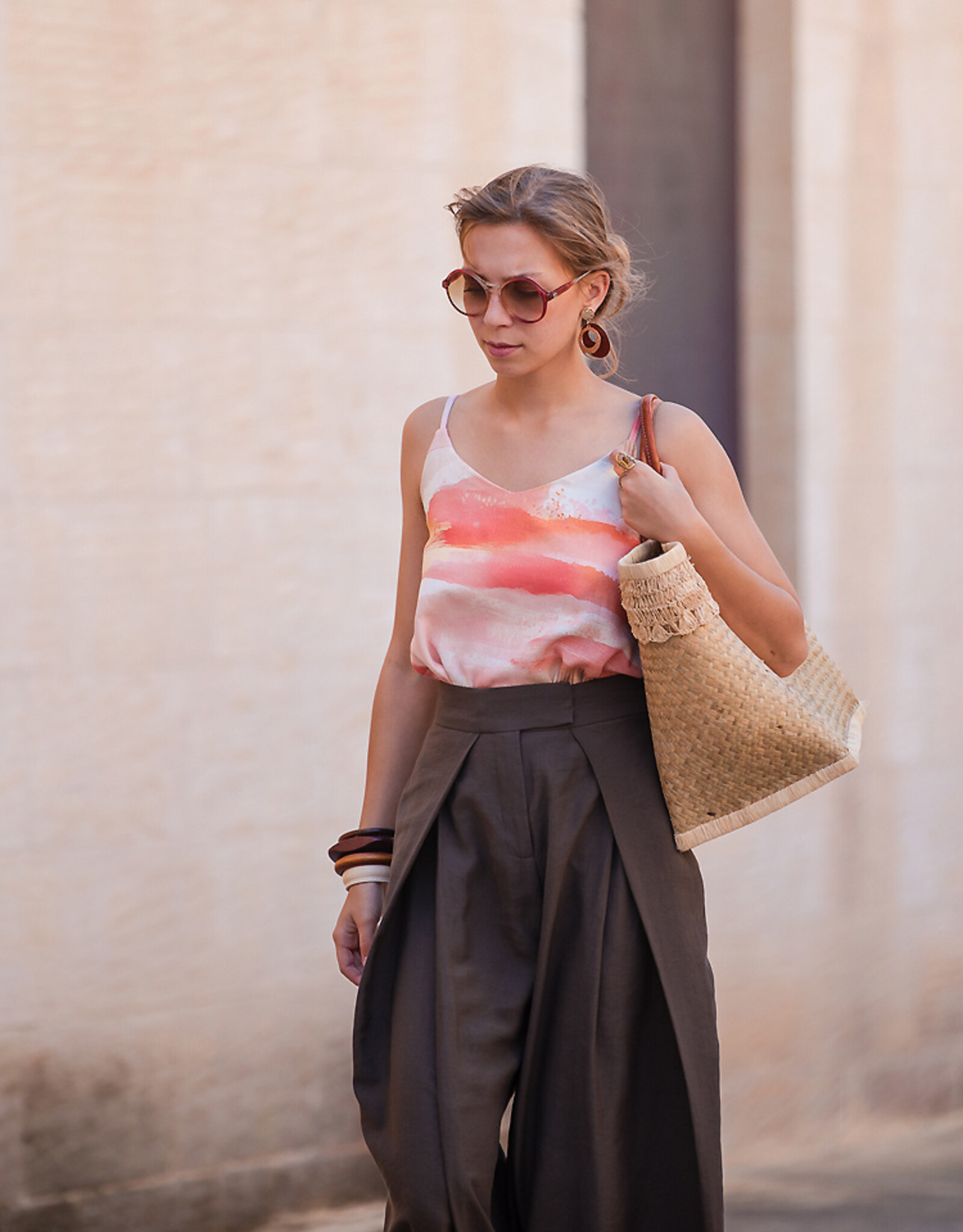 See You at Six Linen Viscose Blend - Ember Horizon