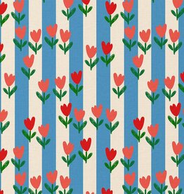 Katoen - Tulips & Stripes