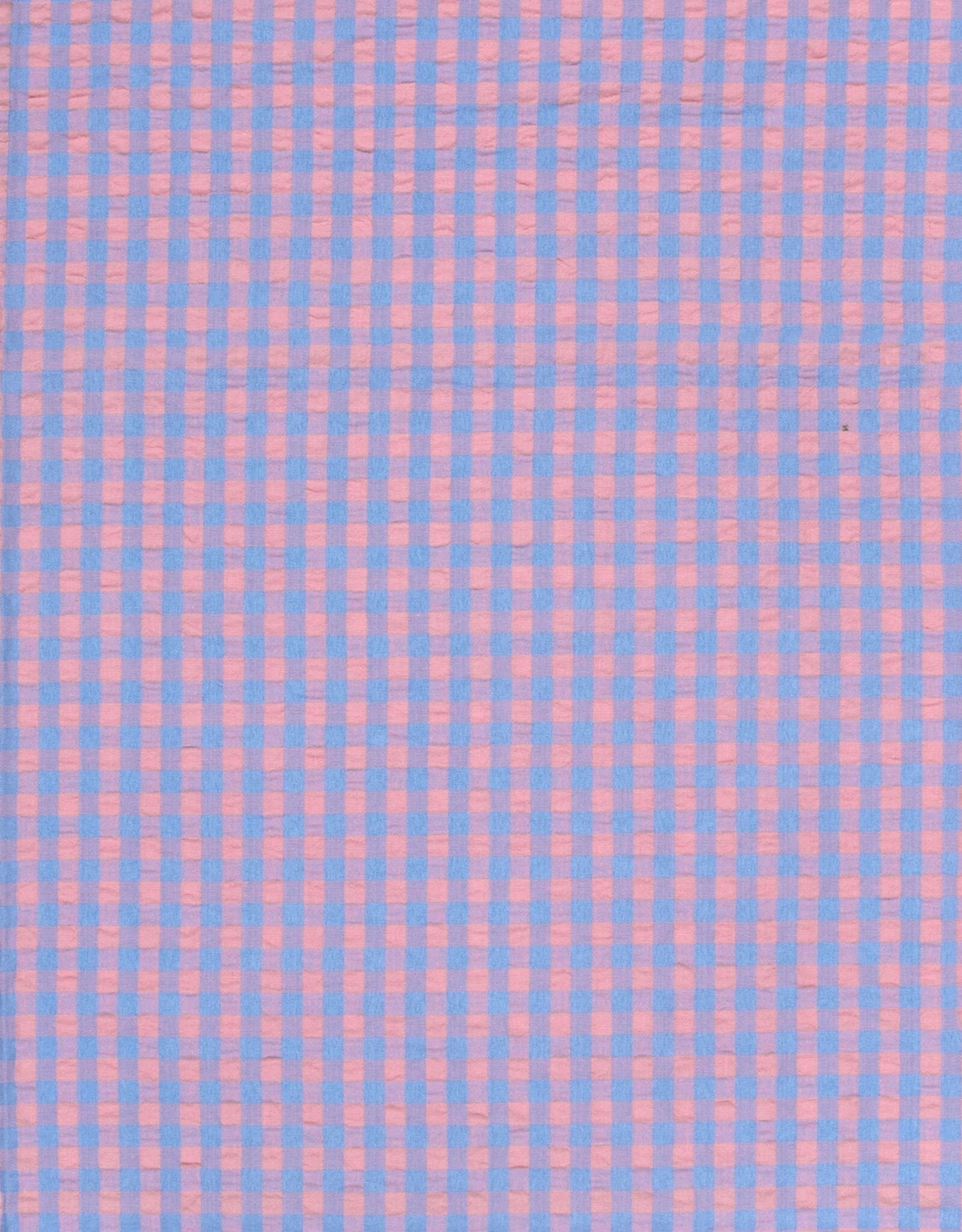 Seersucker - Vichy - Sky & Pink