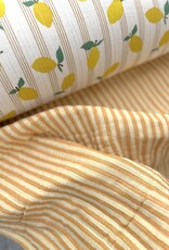 Stepper Double Gauze - Lemons & Stripes