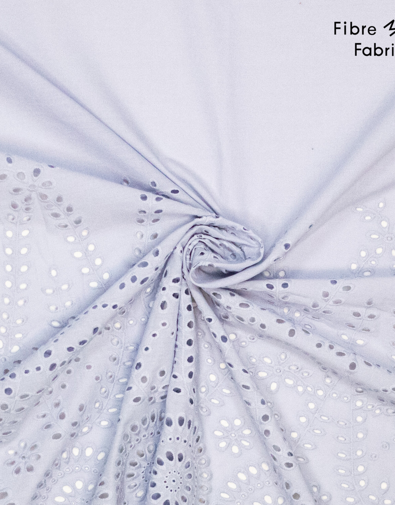 Fibre Mood Poplin Broderie - Storm