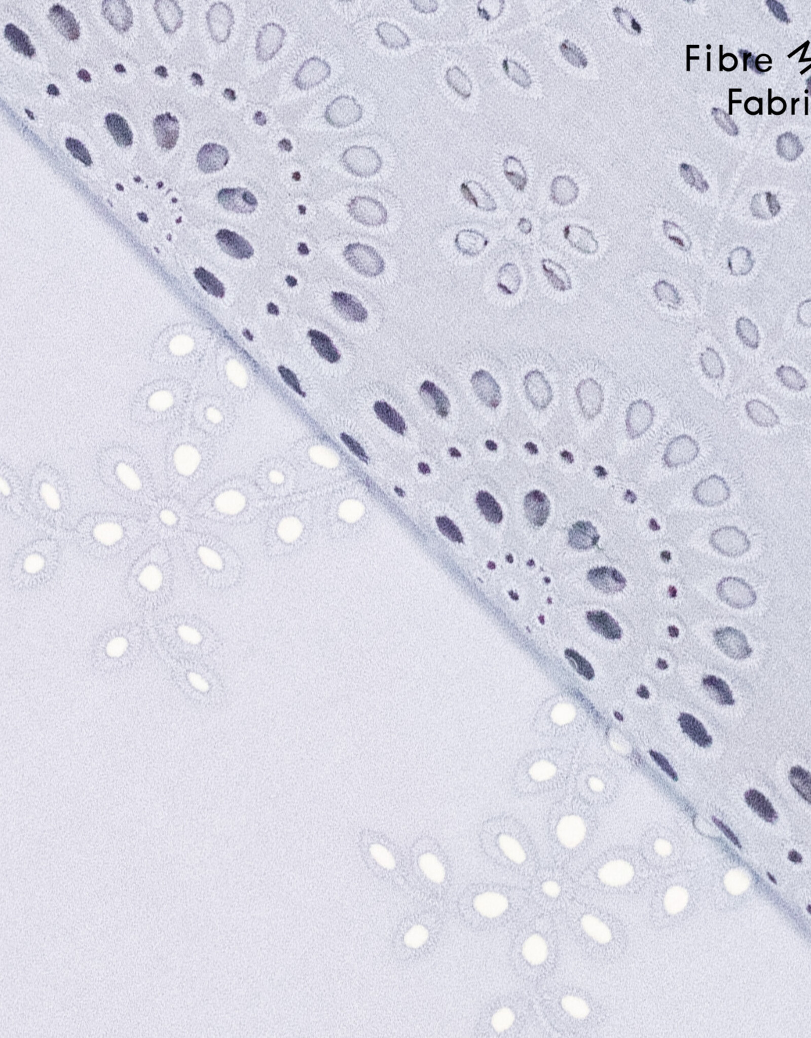 Fibre Mood Poplin Broderie - Storm