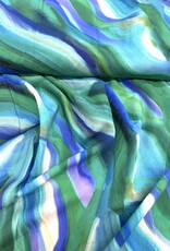 Viscose - Swirl Blauw