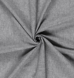 Linnen Mix - Fine Lines - Black