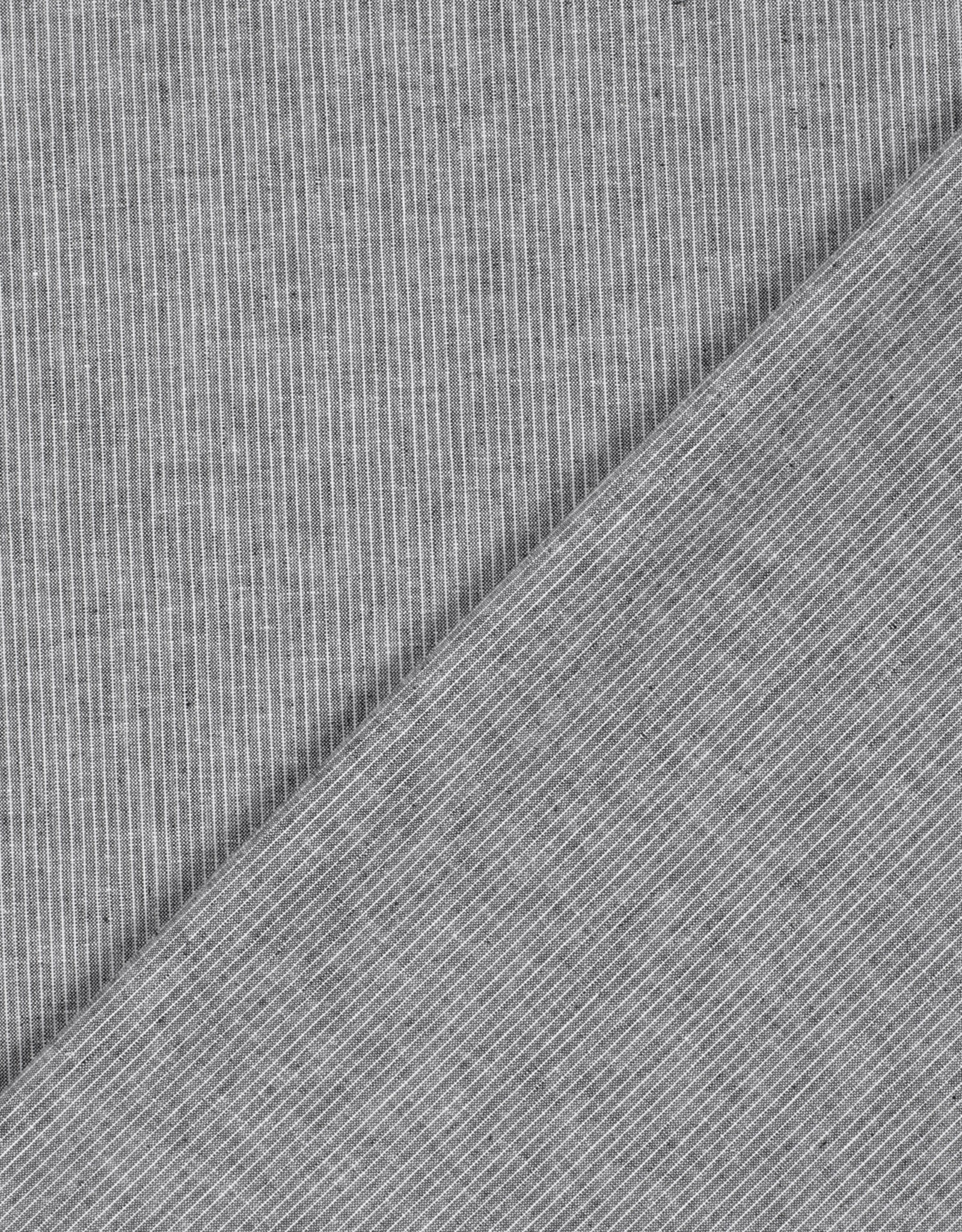 Linnen Mix - Fine Lines - Black