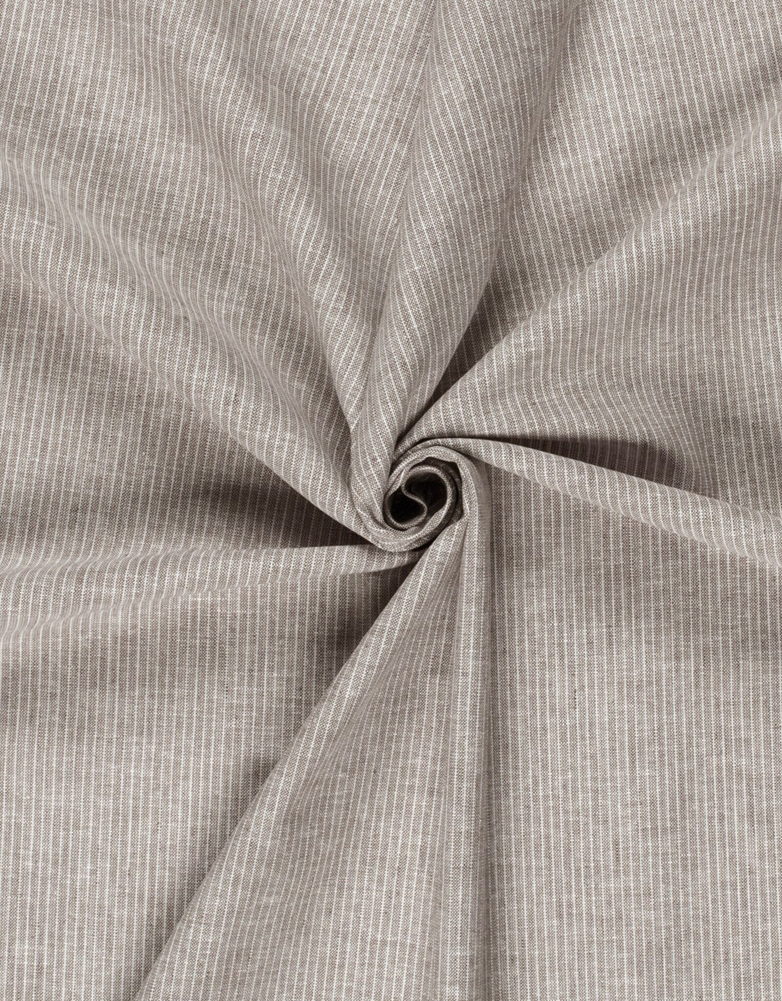 Linnen Mix - Fine Lines - Brown