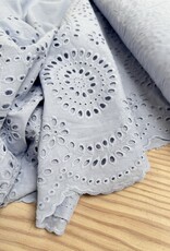Fibre Mood Poplin Broderie - Storm