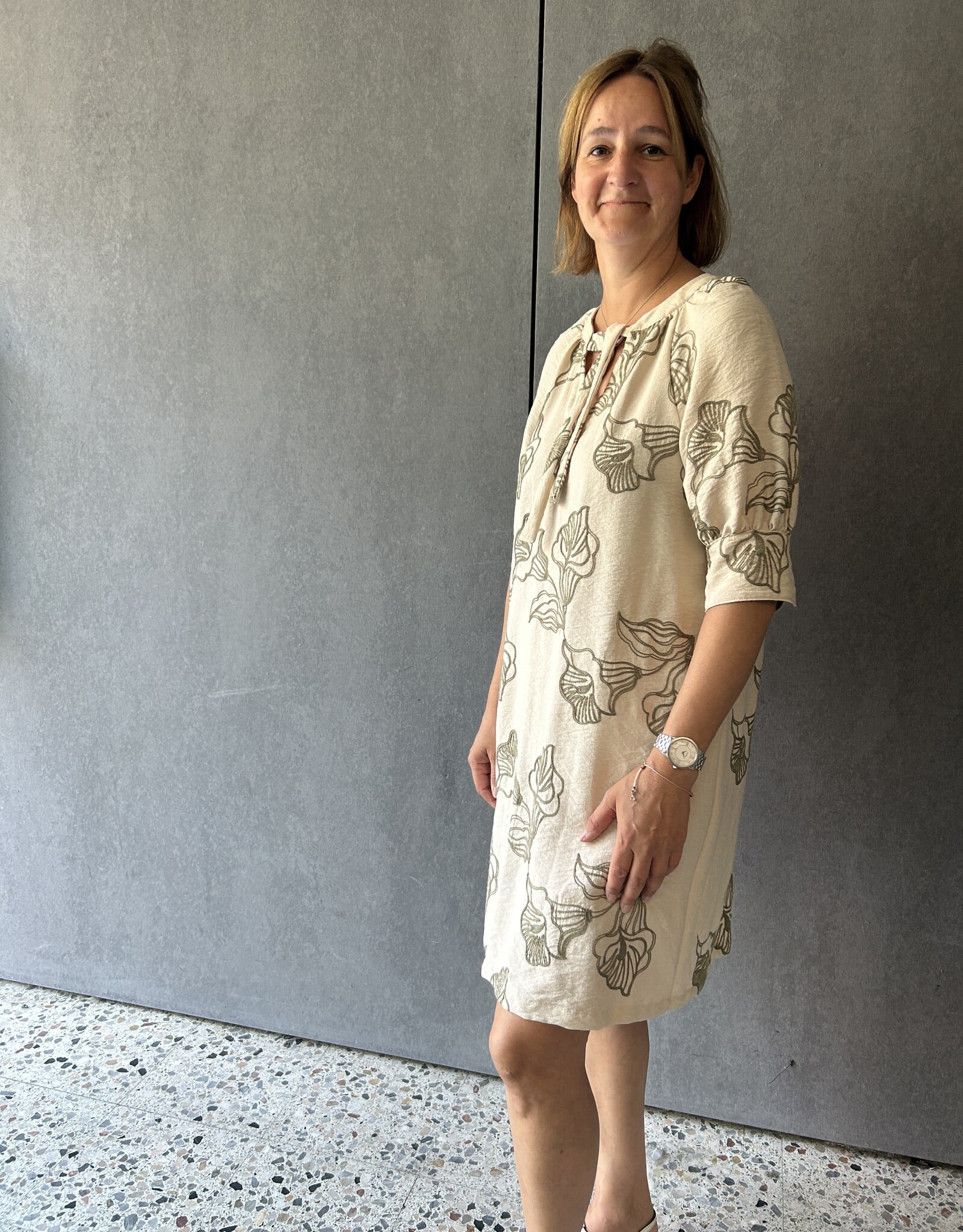 Linnen Viscose mix - Flower