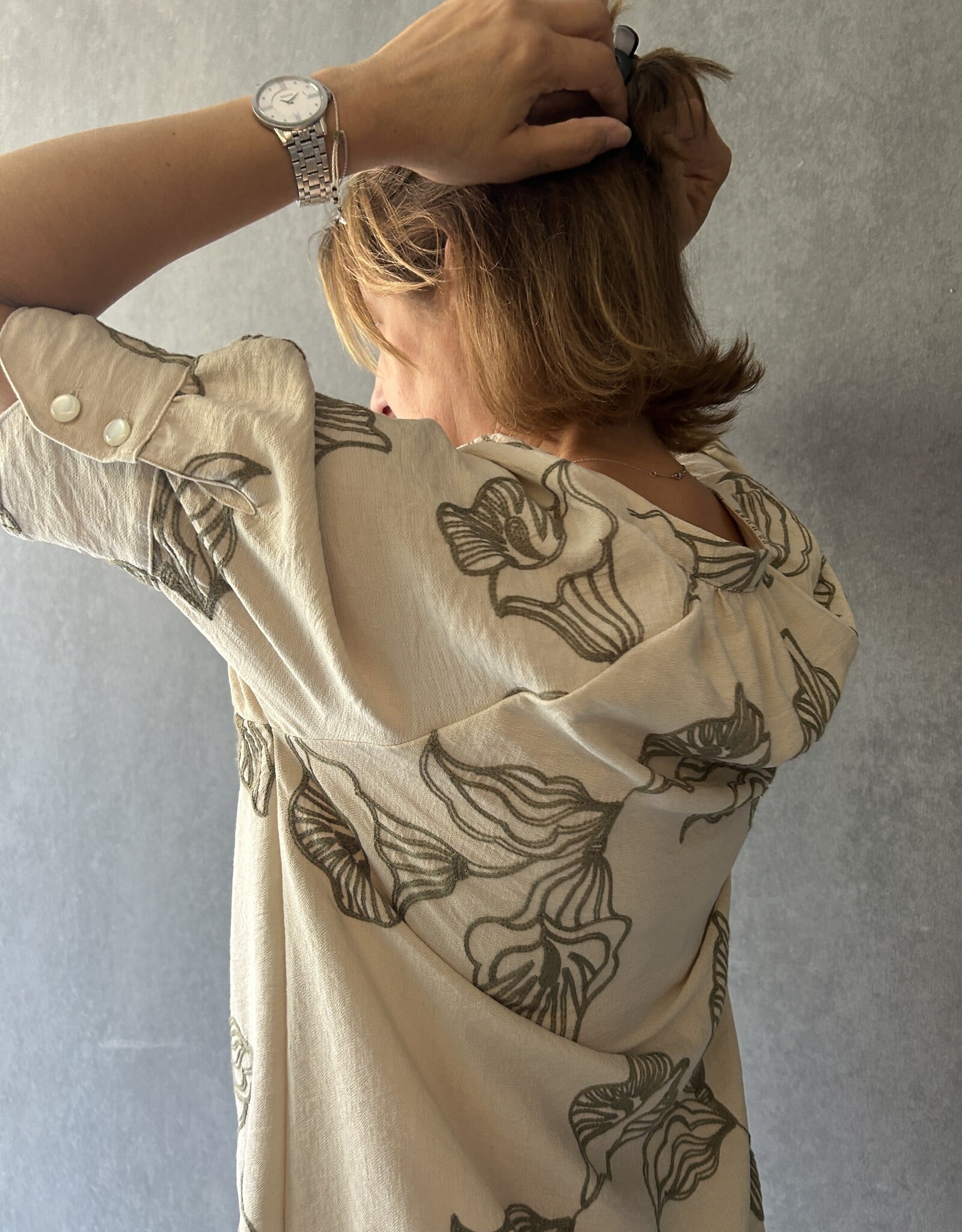 Linnen Viscose mix - Flower