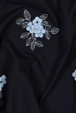 Katoen - Marine broderie