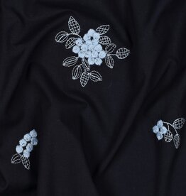 Katoen - Marine broderie