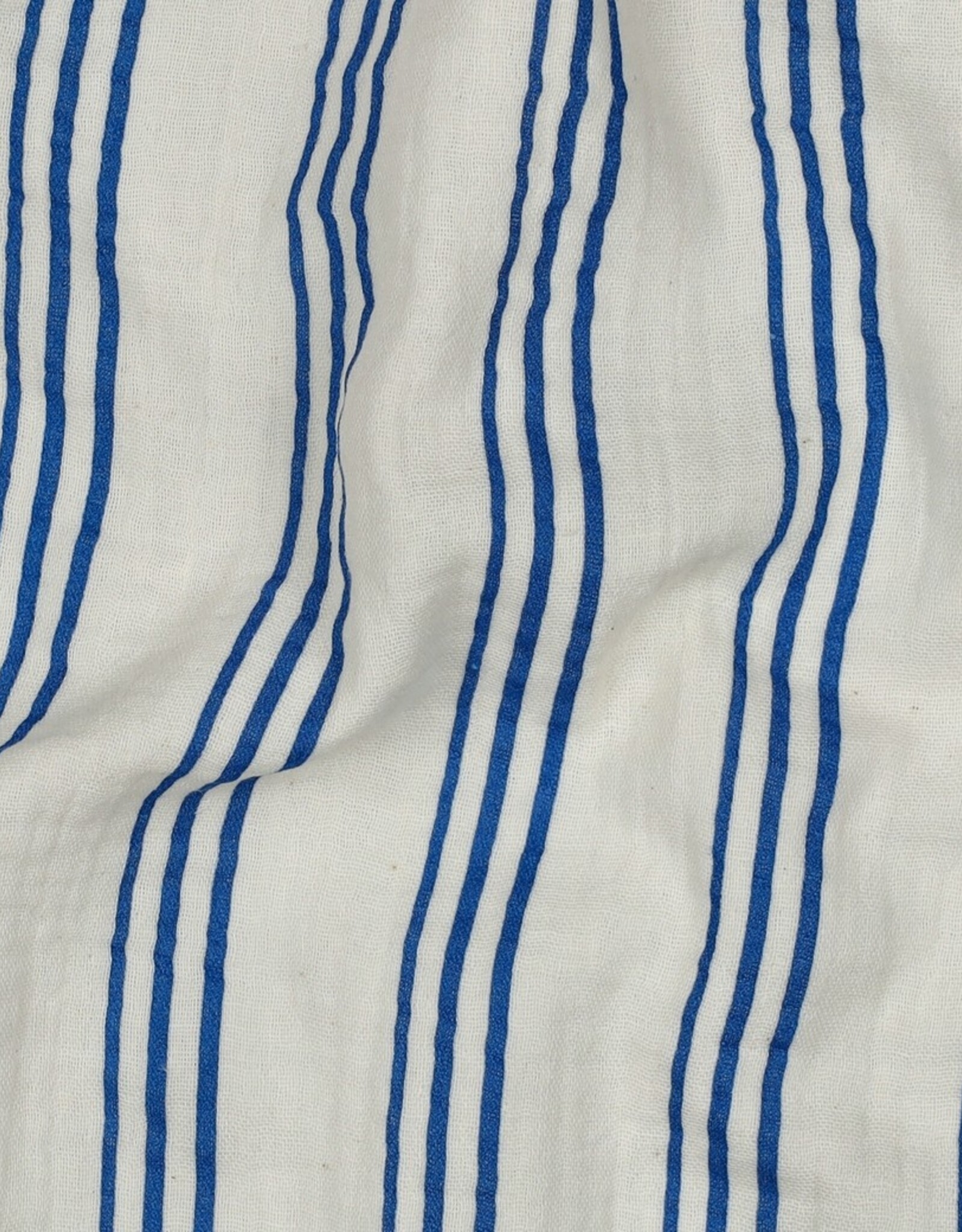 Double Gauze - Kobalt Stripes