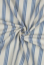Double Gauze - Kobalt Stripes