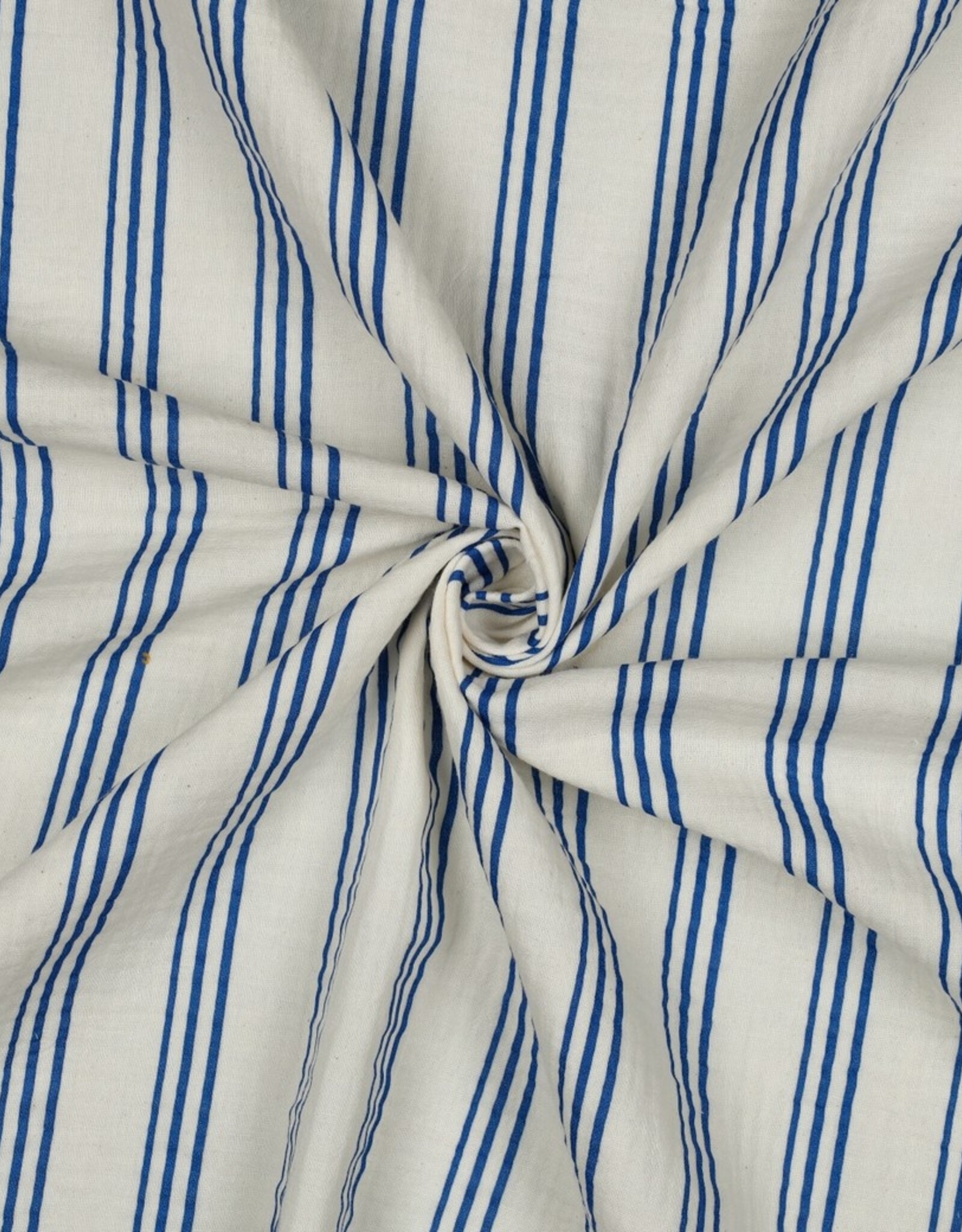 Double Gauze - Kobalt Stripes