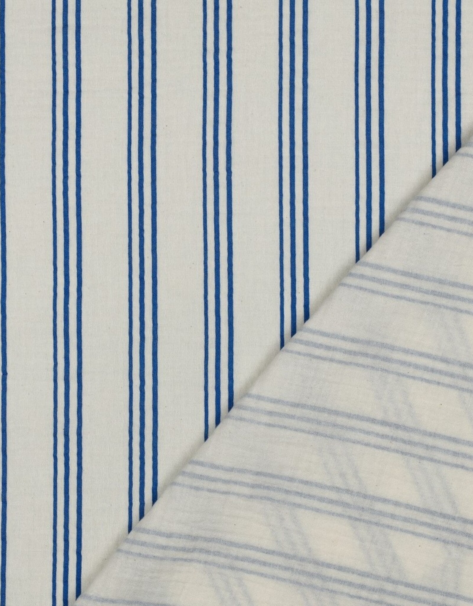 Double Gauze - Kobalt Stripes