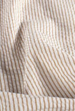 Seersucker - Streepje - Beige