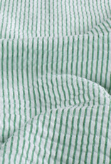 Seersucker - Streepje - Groen