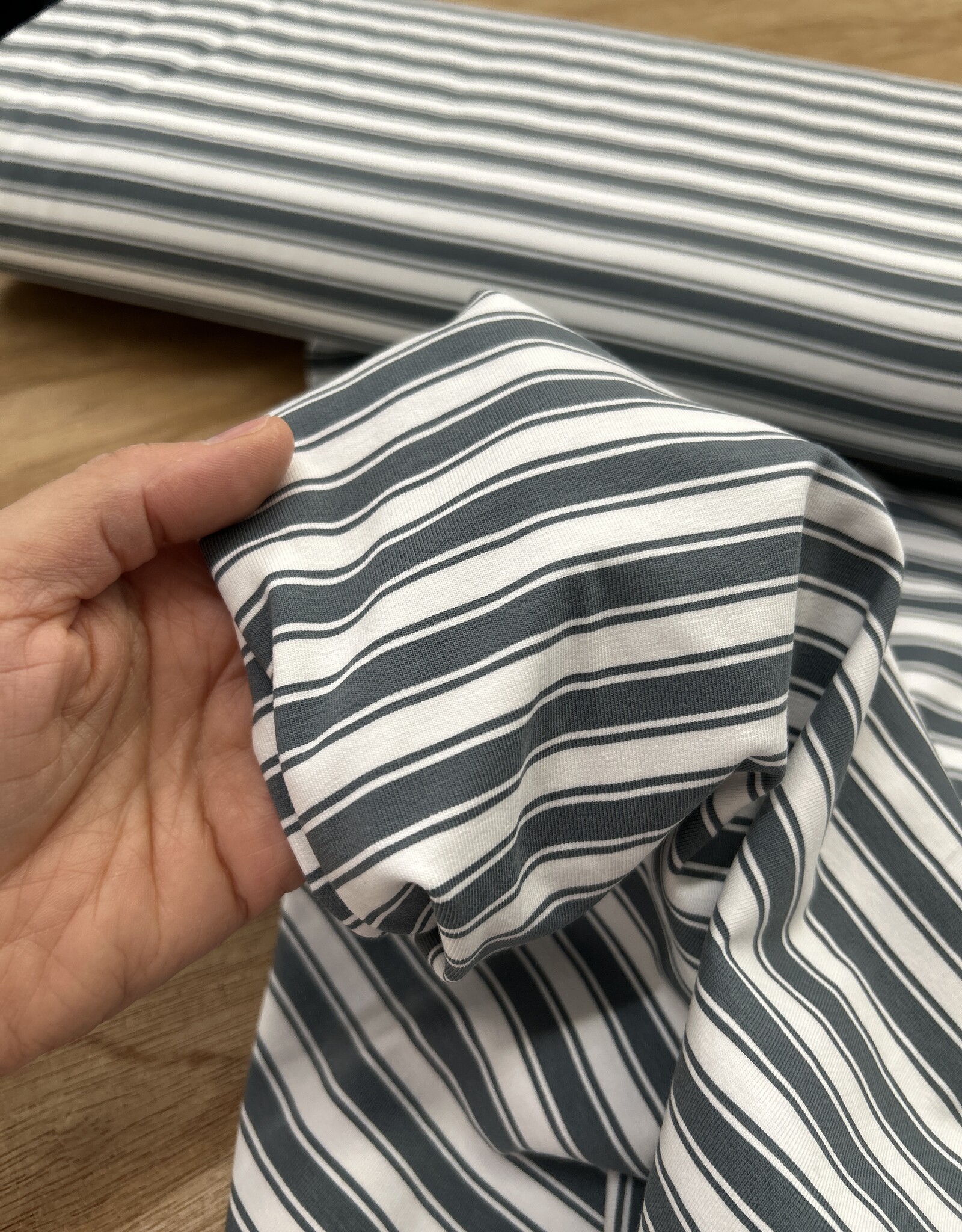 Tricot - Double Stripes - Sage