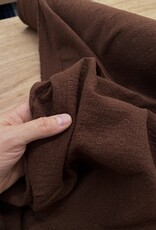Double Gauze Broderie - Chocolat
